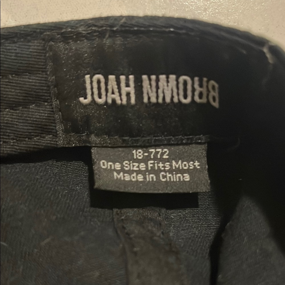 Joah Brown Black Baseball Cap - Picture 3 of 3